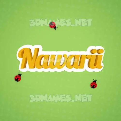 nawarii in Ladybugs style - 3D name wallpaper nawarii in Ladybugs style - 3D name wallpaper