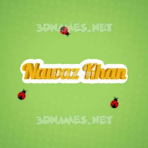 nawaz khan in Ladybugs style - 3D name wallpaper nawaz khan in Ladybugs style - 3D name wallpaper
