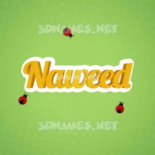 naweed in Ladybugs style - 3D name wallpaper naweed in Ladybugs style - 3D name wallpaper