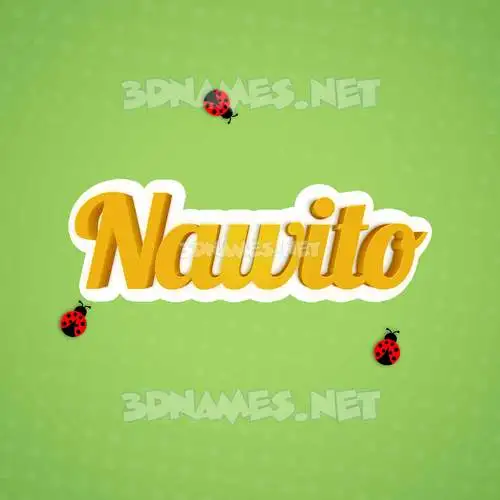 nawito in Ladybugs style - 3D name wallpaper nawito in Ladybugs style - 3D name wallpaper
