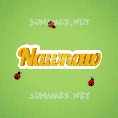 nawnaw in Ladybugs style - 3D name wallpaper nawnaw in Ladybugs style - 3D name wallpaper