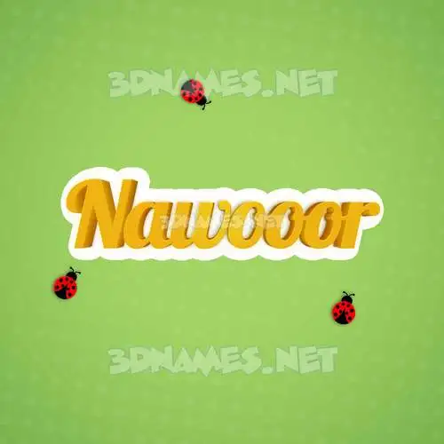 nawooor in Ladybugs style - 3D name wallpaper nawooor in Ladybugs style - 3D name wallpaper