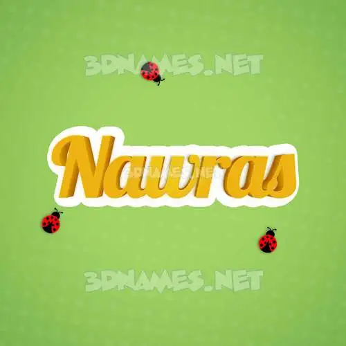 nawras in Ladybugs style - 3D name wallpaper nawras in Ladybugs style - 3D name wallpaper