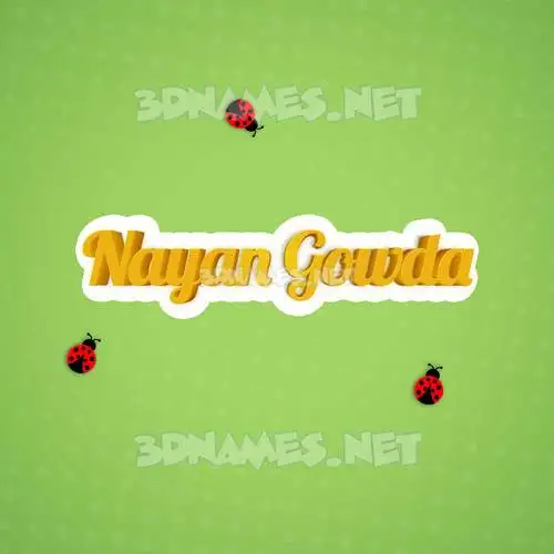 nayan gowda in Ladybugs style - 3D name wallpaper nayan gowda in Ladybugs style - 3D name wallpaper