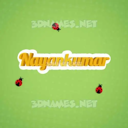 nayankumar in Ladybugs style - 3D name wallpaper nayankumar in Ladybugs style - 3D name wallpaper
