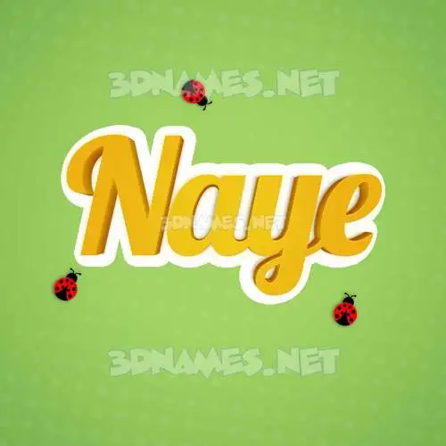 naye in Ladybugs style - 3D name wallpaper naye in Ladybugs style - 3D name wallpaper