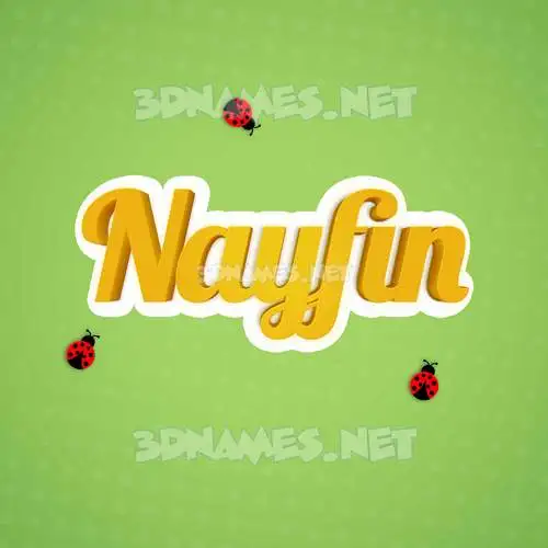 nayfin in Ladybugs style - 3D name wallpaper