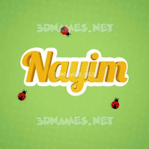 nayim in Ladybugs style - 3D name wallpaper nayim in Ladybugs style - 3D name wallpaper