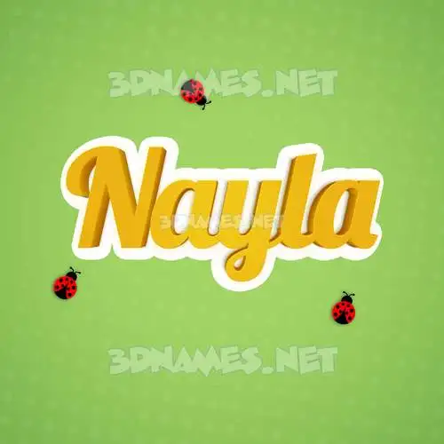 nayla in Ladybugs style - 3D name wallpaper nayla in Ladybugs style - 3D name wallpaper