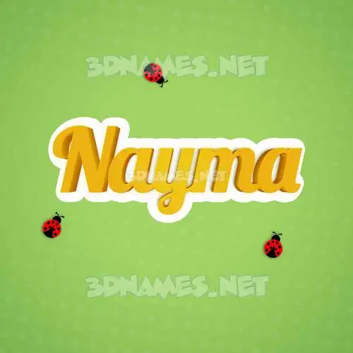 nayma in Ladybugs style - 3D name wallpaper nayma in Ladybugs style - 3D name wallpaper