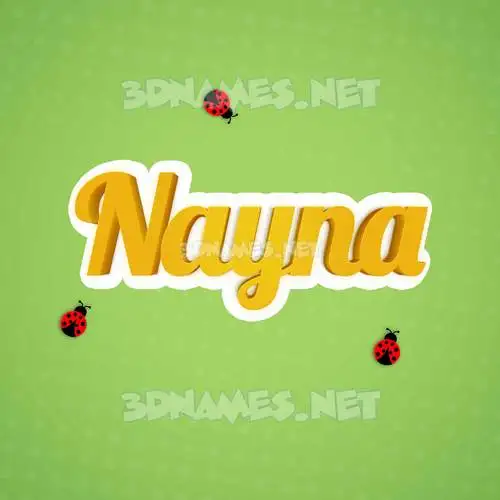 nayna in Ladybugs style - 3D name wallpaper nayna in Ladybugs style - 3D name wallpaper