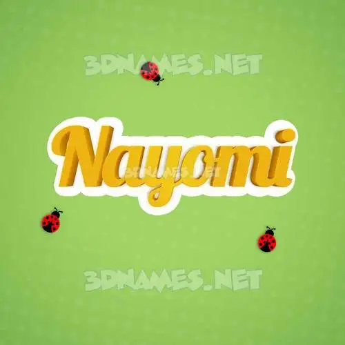 nayomi in Ladybugs style - 3D name wallpaper nayomi in Ladybugs style - 3D name wallpaper
