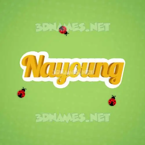 nayoung in Ladybugs style - 3D name wallpaper nayoung in Ladybugs style - 3D name wallpaper