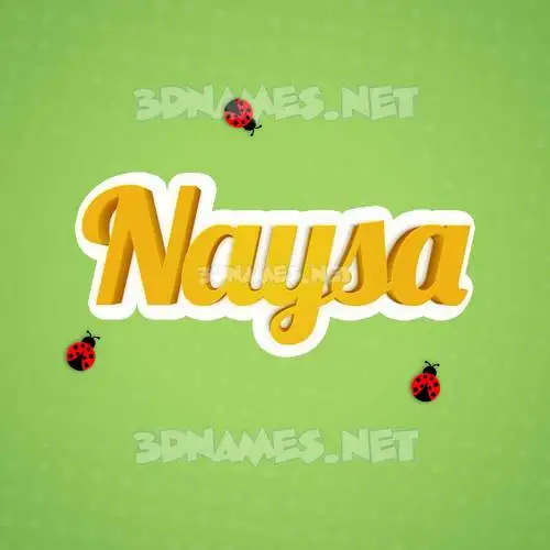 naysa in Ladybugs style - 3D name wallpaper naysa in Ladybugs style - 3D name wallpaper