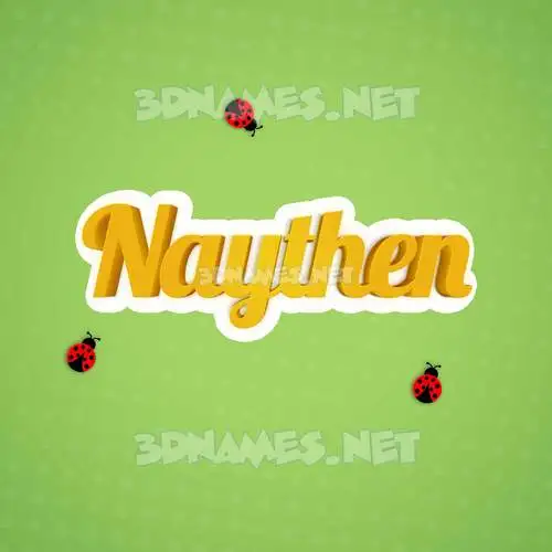 naythen in Ladybugs style - 3D name wallpaper naythen in Ladybugs style - 3D name wallpaper