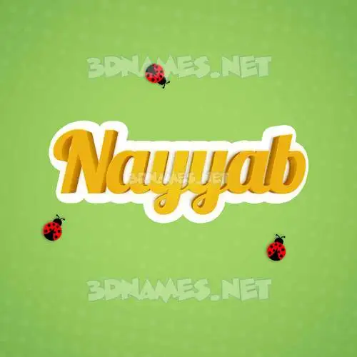 nayyab in Ladybugs style - 3D name wallpaper nayyab in Ladybugs style - 3D name wallpaper