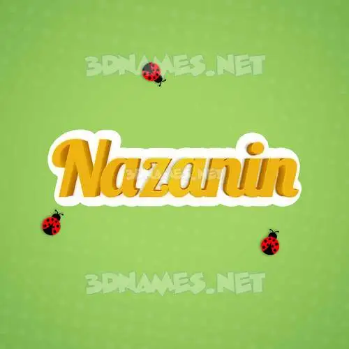 nazanin in Ladybugs style - 3D name wallpaper nazanin in Ladybugs style - 3D name wallpaper