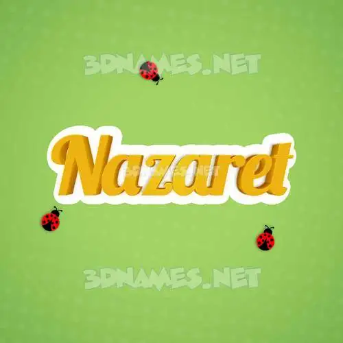 nazaret in Ladybugs style - 3D name wallpaper nazaret in Ladybugs style - 3D name wallpaper