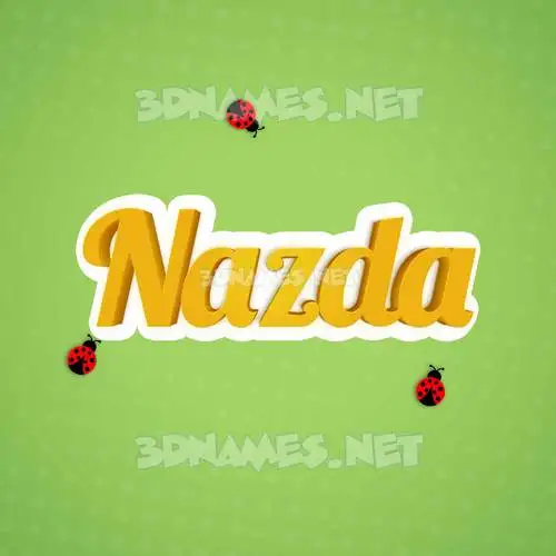 nazda in Ladybugs style - 3D name wallpaper nazda in Ladybugs style - 3D name wallpaper
