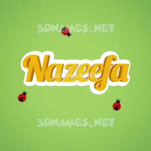 nazeefa in Ladybugs style - 3D name wallpaper nazeefa in Ladybugs style - 3D name wallpaper