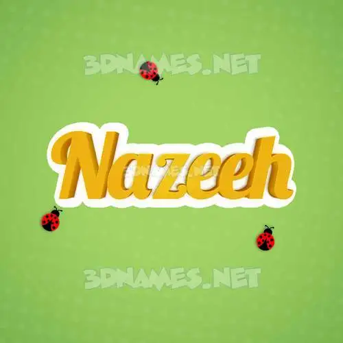 nazeeh in Ladybugs style - 3D name wallpaper nazeeh in Ladybugs style - 3D name wallpaper