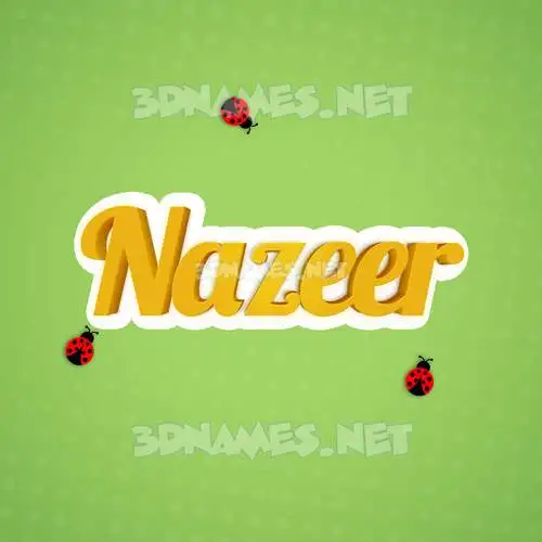 nazeer in Ladybugs style - 3D name wallpaper nazeer in Ladybugs style - 3D name wallpaper