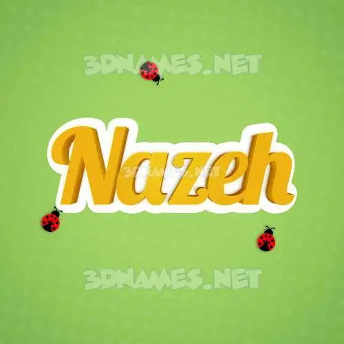 nazeh in Ladybugs style - 3D name wallpaper nazeh in Ladybugs style - 3D name wallpaper