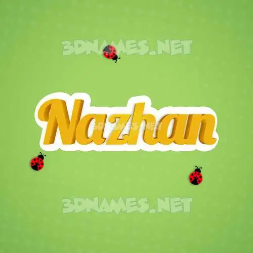 nazhan in Ladybugs style - 3D name wallpaper nazhan in Ladybugs style - 3D name wallpaper