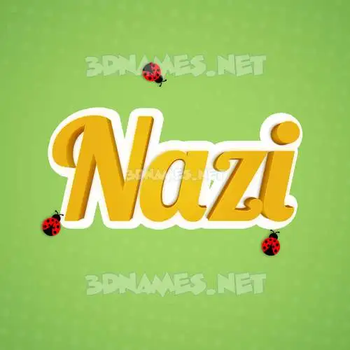 nazi in Ladybugs style - 3D name wallpaper nazi in Ladybugs style - 3D name wallpaper