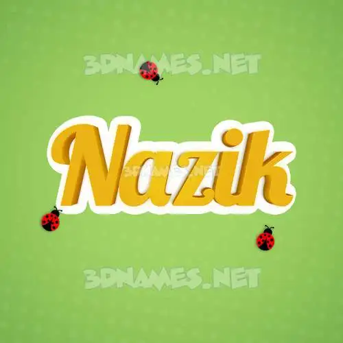 nazik in Ladybugs style - 3D name wallpaper nazik in Ladybugs style - 3D name wallpaper