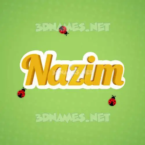 nazim in Ladybugs style - 3D name wallpaper nazim in Ladybugs style - 3D name wallpaper