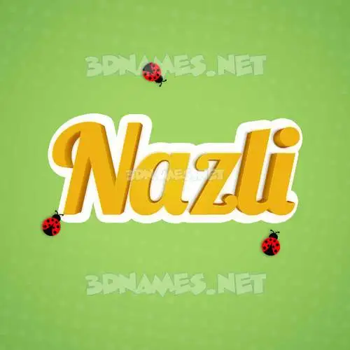 nazli in Ladybugs style - 3D name wallpaper nazli in Ladybugs style - 3D name wallpaper