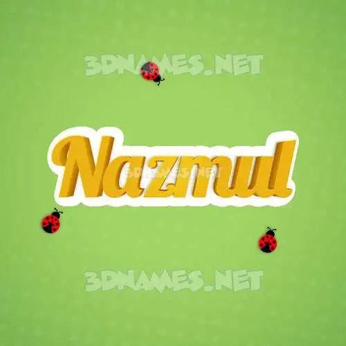 nazmul in Ladybugs style - 3D name wallpaper nazmul in Ladybugs style - 3D name wallpaper