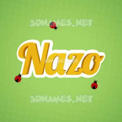 nazo in Ladybugs style - 3D name wallpaper nazo in Ladybugs style - 3D name wallpaper