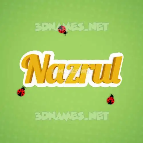 nazrul in Ladybugs style - 3D name wallpaper nazrul in Ladybugs style - 3D name wallpaper