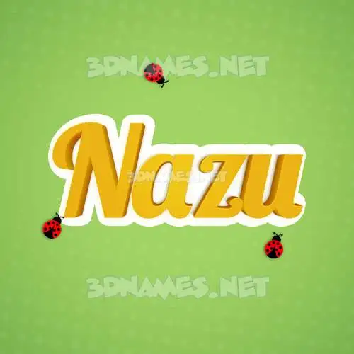 nazu in Ladybugs style - 3D name wallpaper nazu in Ladybugs style - 3D name wallpaper