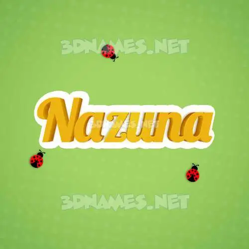 nazuna in Ladybugs style - 3D name wallpaper nazuna in Ladybugs style - 3D name wallpaper