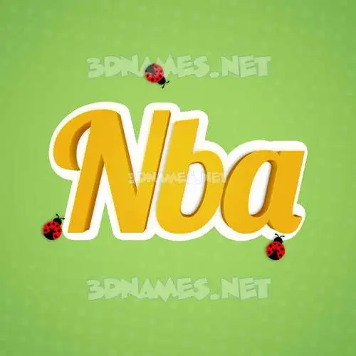 nba in Ladybugs style - 3D name wallpaper nba in Ladybugs style - 3D name wallpaper