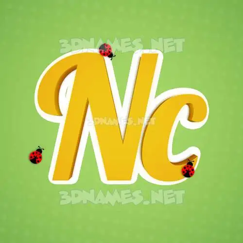 nc in Ladybugs style - 3D name wallpaper nc in Ladybugs style - 3D name wallpaper