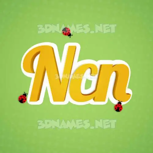 ncn in Ladybugs style - 3D name wallpaper