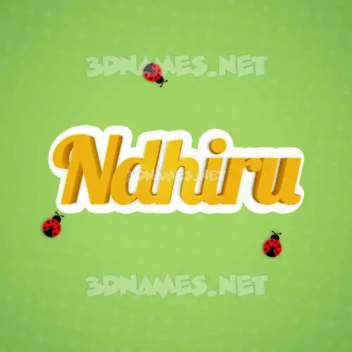 ndhiru in Ladybugs style - 3D name wallpaper ndhiru in Ladybugs style - 3D name wallpaper