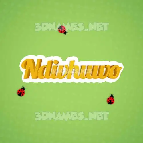 ndivhuwo in Ladybugs style - 3D name wallpaper ndivhuwo in Ladybugs style - 3D name wallpaper