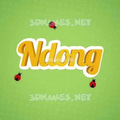ndong in Ladybugs style - 3D name wallpaper ndong in Ladybugs style - 3D name wallpaper