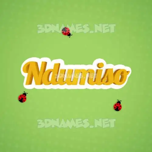 ndumiso in Ladybugs style - 3D name wallpaper ndumiso in Ladybugs style - 3D name wallpaper