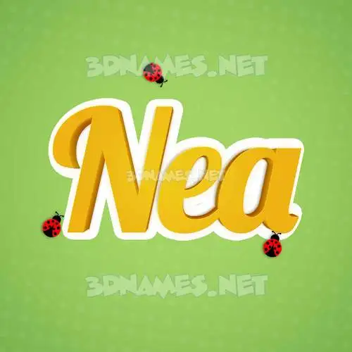 nea in Ladybugs style - 3D name wallpaper nea in Ladybugs style - 3D name wallpaper