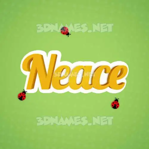 neace in Ladybugs style - 3D name wallpaper neace in Ladybugs style - 3D name wallpaper