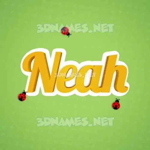neah in Ladybugs style - 3D name wallpaper neah in Ladybugs style - 3D name wallpaper