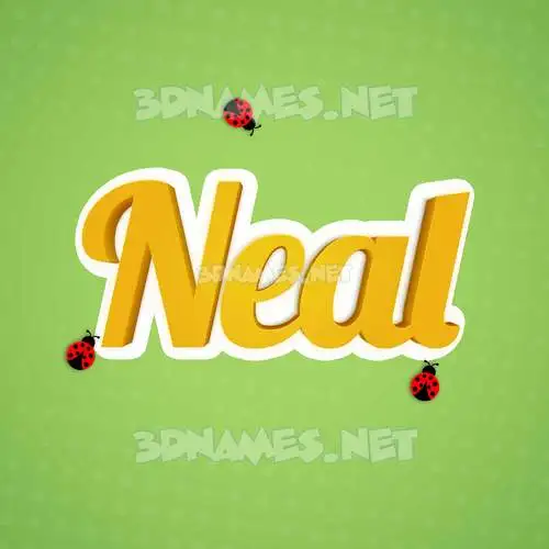 neal in Ladybugs style - 3D name wallpaper neal in Ladybugs style - 3D name wallpaper