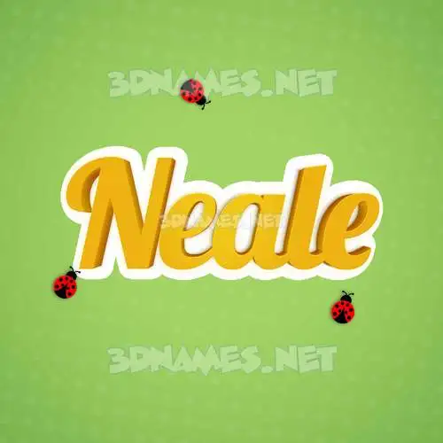 neale in Ladybugs style - 3D name wallpaper neale in Ladybugs style - 3D name wallpaper