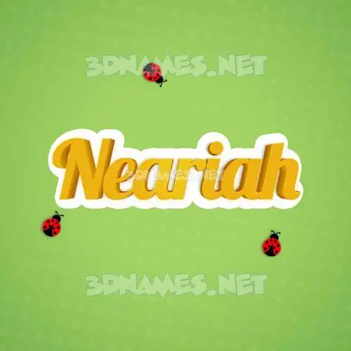 neariah in Ladybugs style - 3D name wallpaper neariah in Ladybugs style - 3D name wallpaper